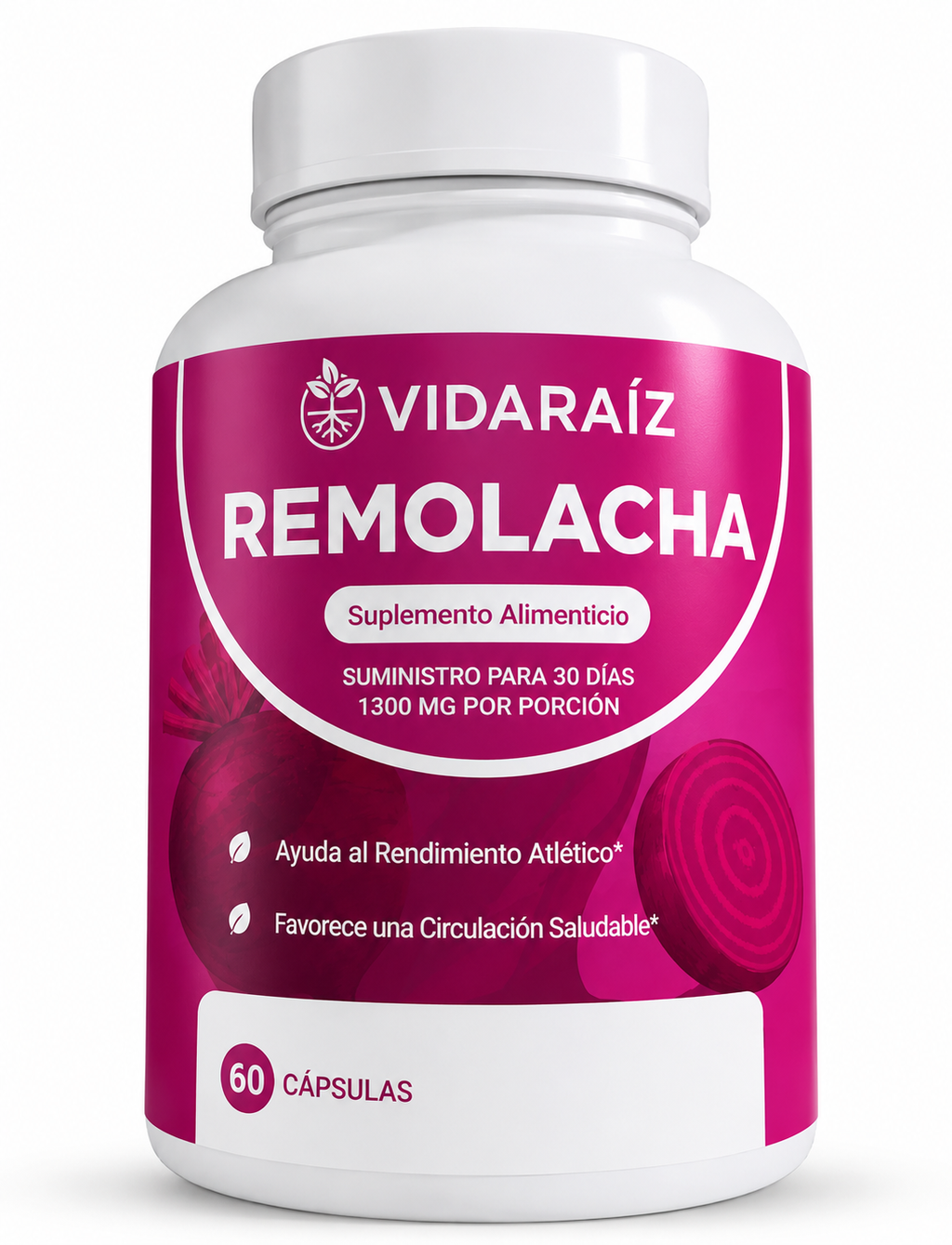 Cápsulas de Remolacha Vida Raíz para Favorecer la Circulación y la Vitalidad*