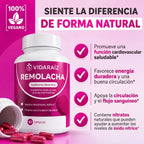 Cápsulas de Remolacha Vida Raíz para Favorecer la Circulación y la Vitalidad*