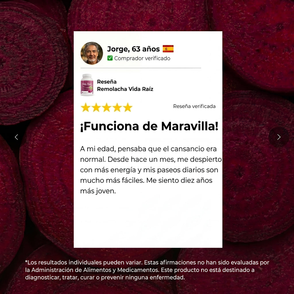 Cápsulas de Remolacha Vida Raíz para Favorecer la Circulación y la Vitalidad*